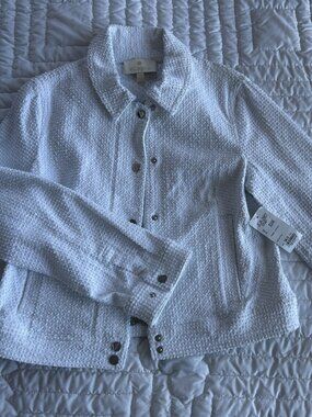 Etcetera White Summer Jacket Size 2